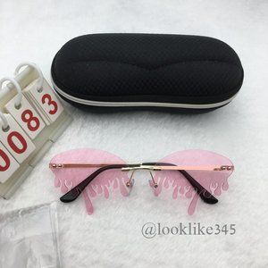 Pink Fashion Retro Vintage Sunglasses